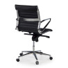 silla ejecutiva negro forli respaldo bajo piel natura piel natural 8