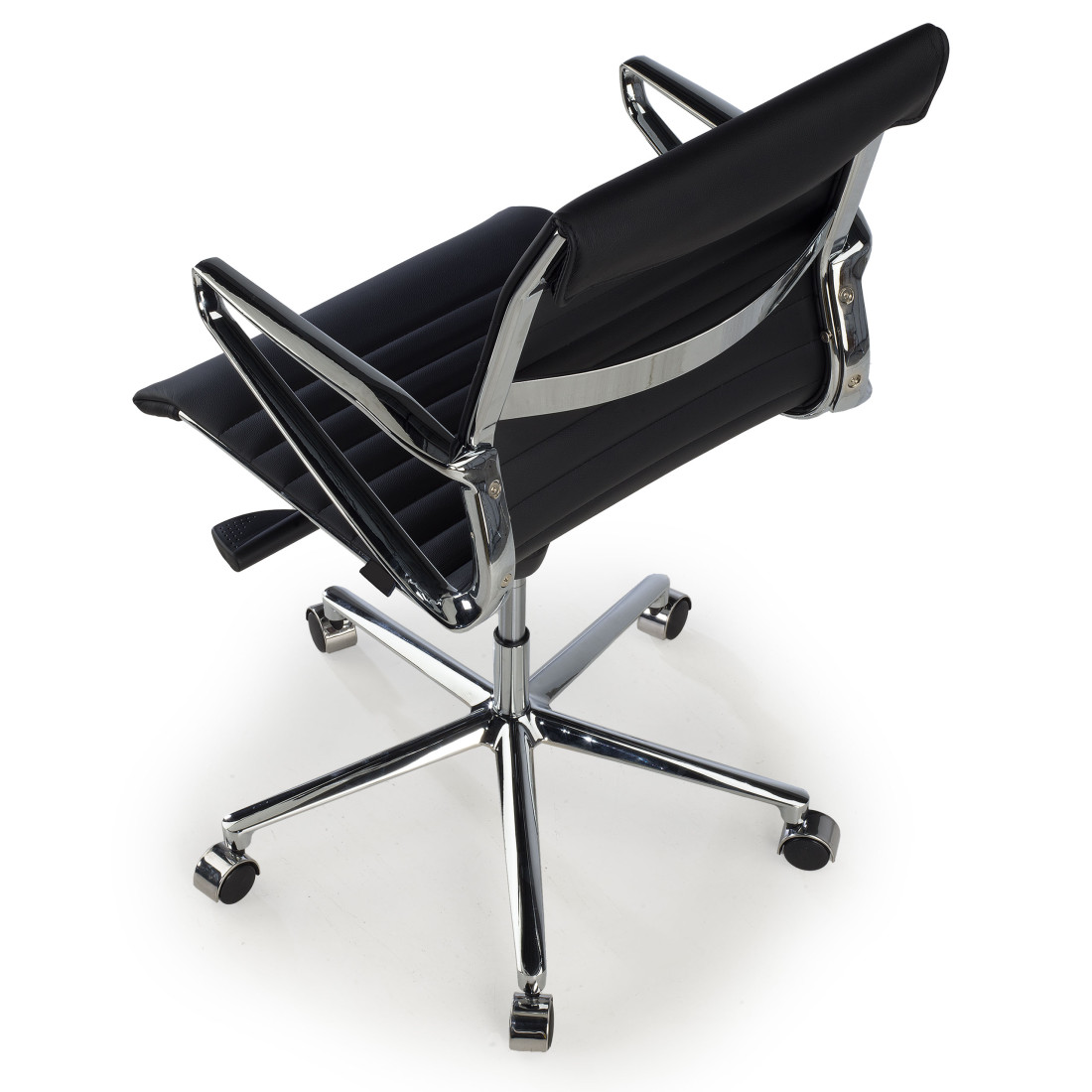 silla ejecutiva negro forli respaldo bajo piel natura piel natural 7