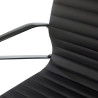 silla ejecutiva negro forli respaldo bajo piel natura piel natural 5