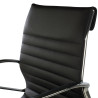 silla ejecutiva negro forli respaldo bajo piel natura piel natural 6