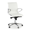 silla ejecutiva blanco forli respaldo bajo piel natura piel natural 1