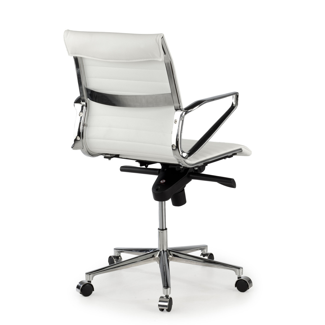silla ejecutiva blanco forli respaldo bajo piel natura piel natural 4