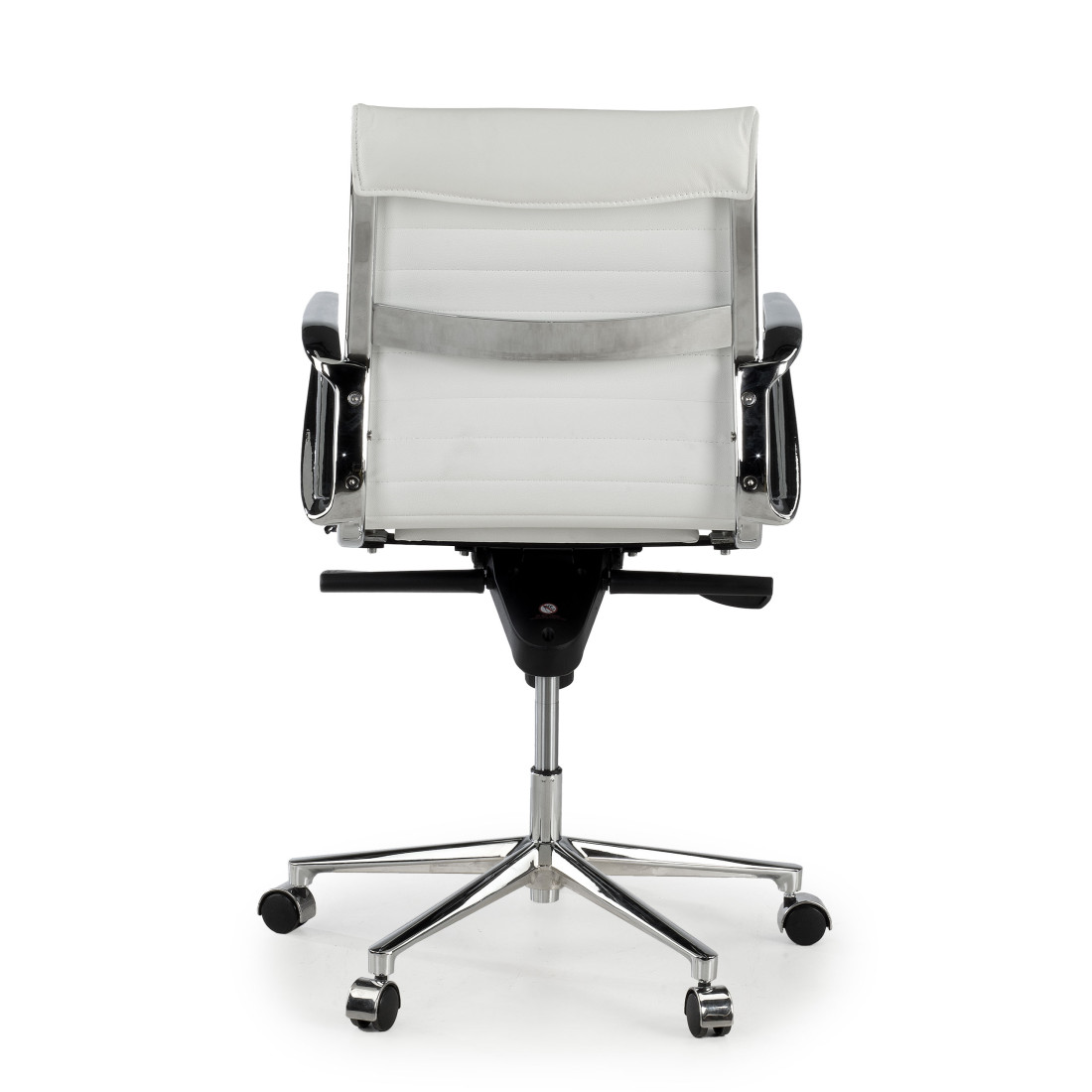 silla ejecutiva blanco forli respaldo bajo piel natura piel natural 6