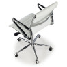 silla ejecutiva blanco forli respaldo bajo piel natura piel natural 7