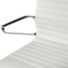 silla ejecutiva blanco forli respaldo bajo piel natura piel natural 8
