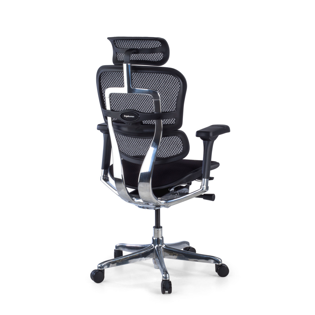 silla ergonomica negro ergohuman elite estructura negra asiento tapizado tela 8