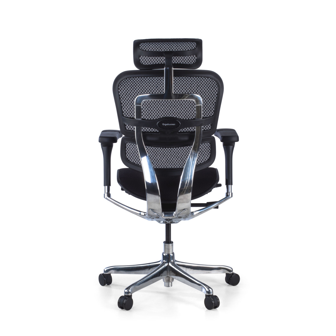 silla ergonomica negro ergohuman elite estructura negra asiento tapizado tela 9