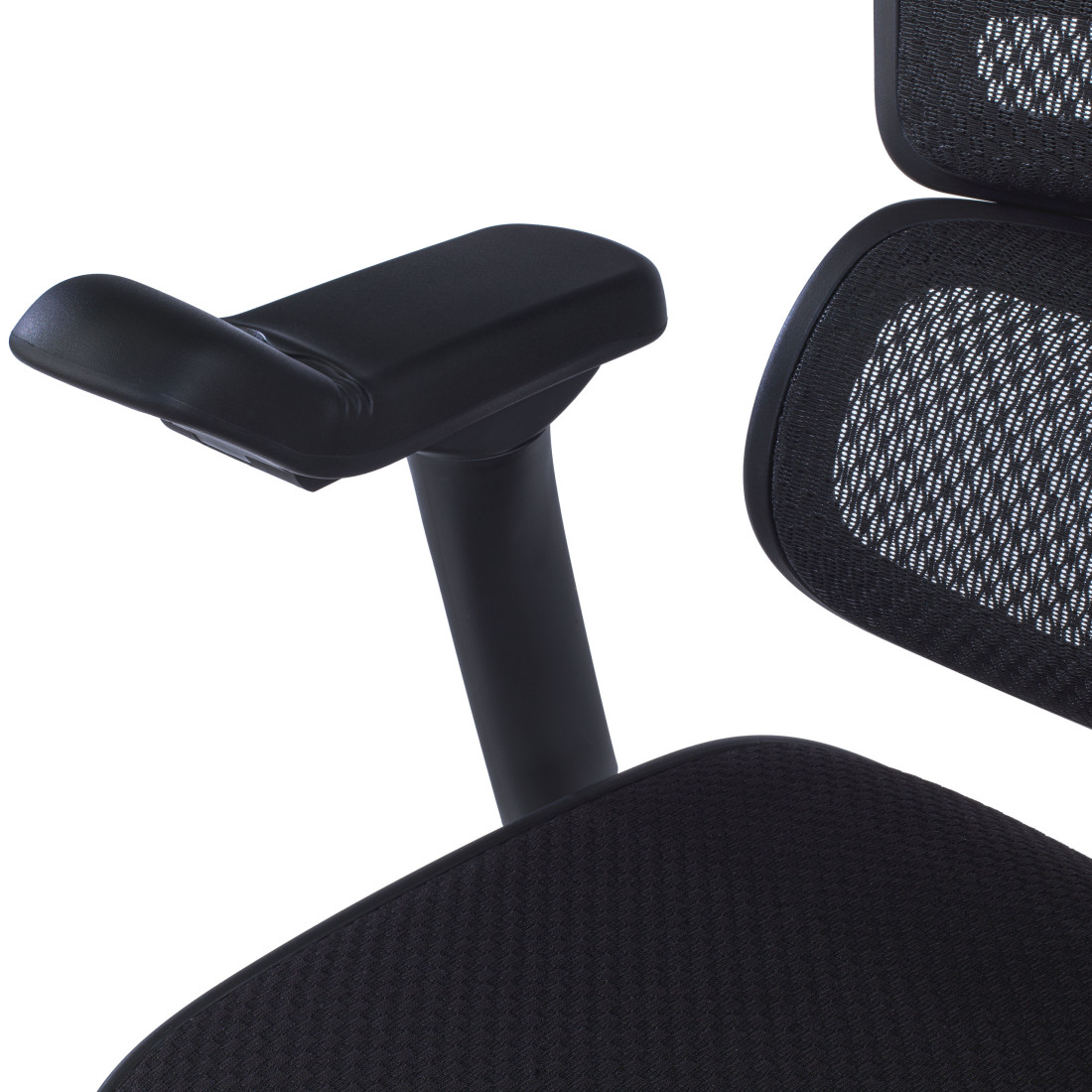 silla ergonomica negro ergohuman elite estructura negra asiento tapizado tela 5