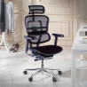 silla ergonomica negro ergohuman elite estructura negra asiento tapizado tela 2