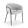 Silla de Confidente Sophie, respaldo envolvente - Gris