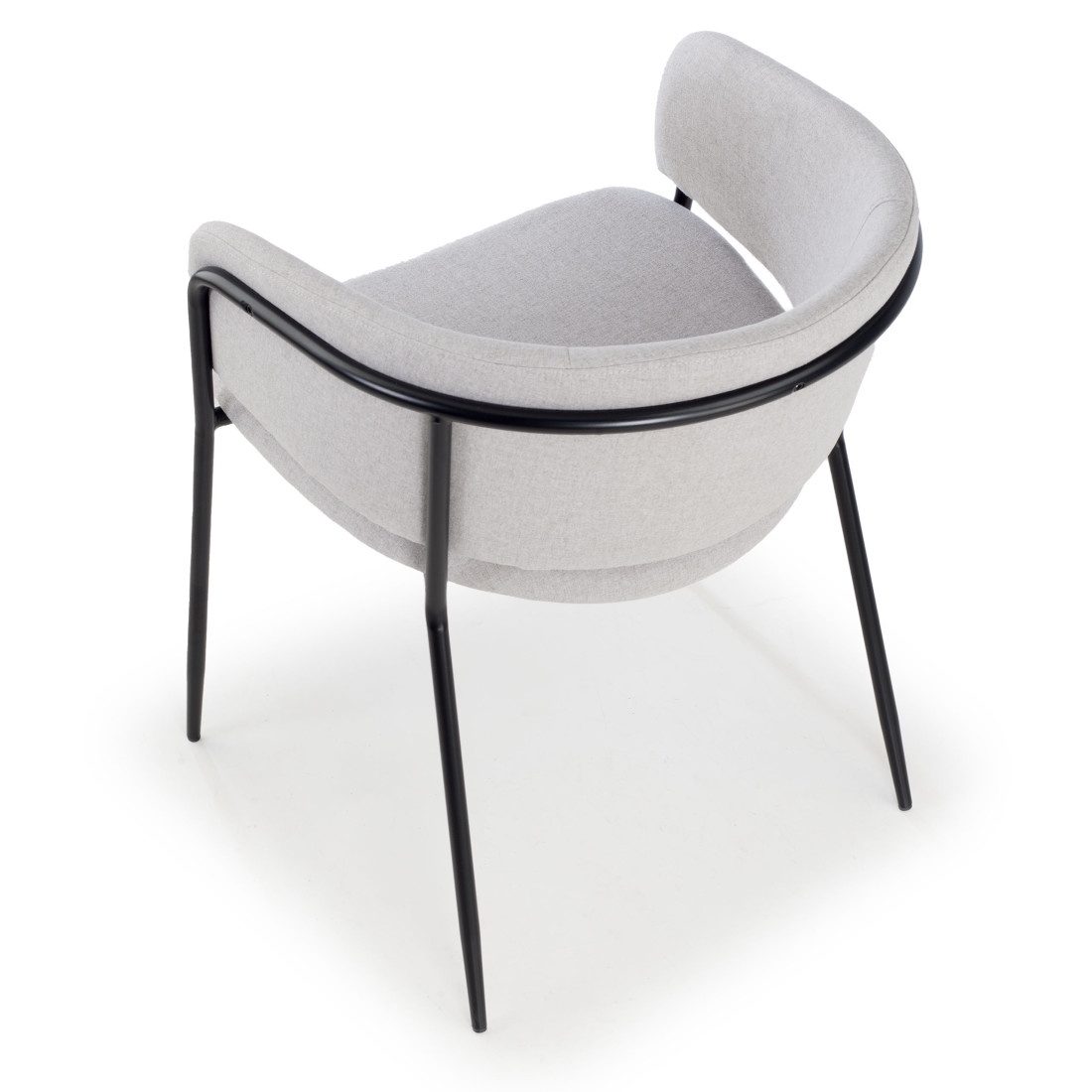 silla confidente gris sophie tela 7