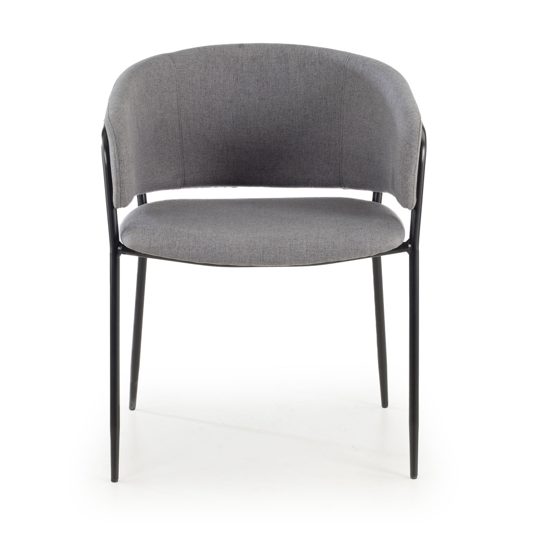 silla confidente negro sophie tela 3