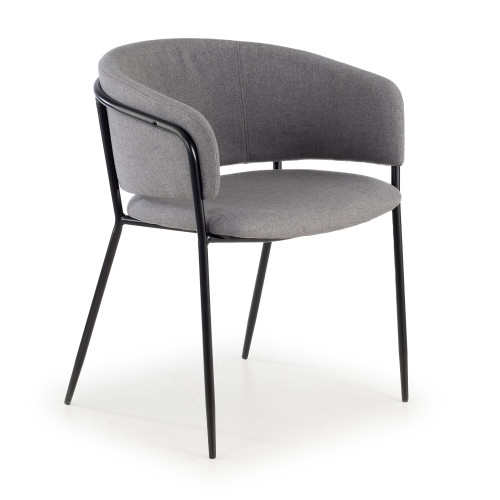 Silla de Confidente Sophie, respaldo envolvente - NEGRO