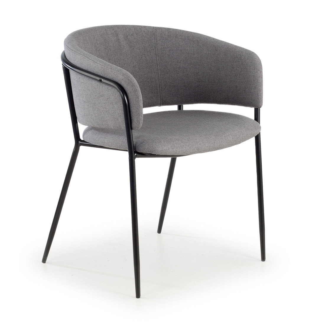 silla confidente negro sophie tela 1