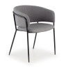 Silla de Confidente Sophie, respaldo envolvente - NEGRO