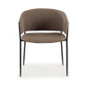 silla confidente marron sophie tela 3