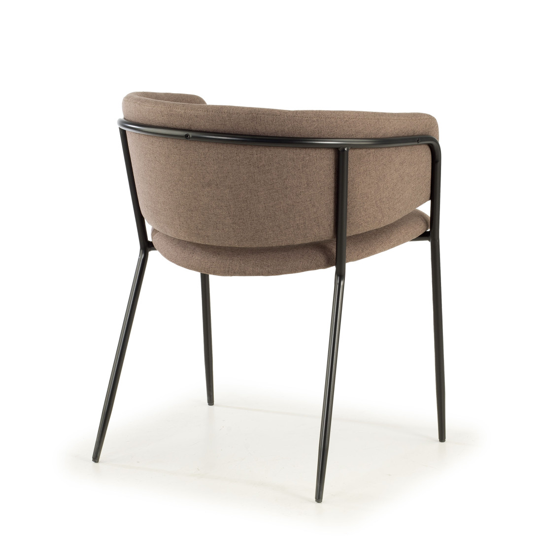 silla confidente marron sophie tela 5