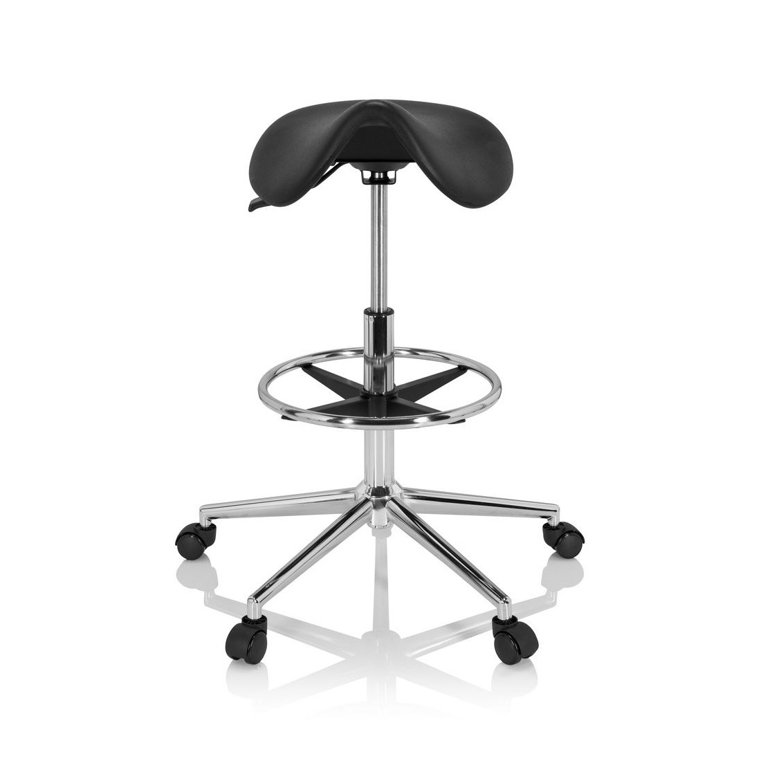 taburete de trabajo y laboratorio negro work 13 plastico 3