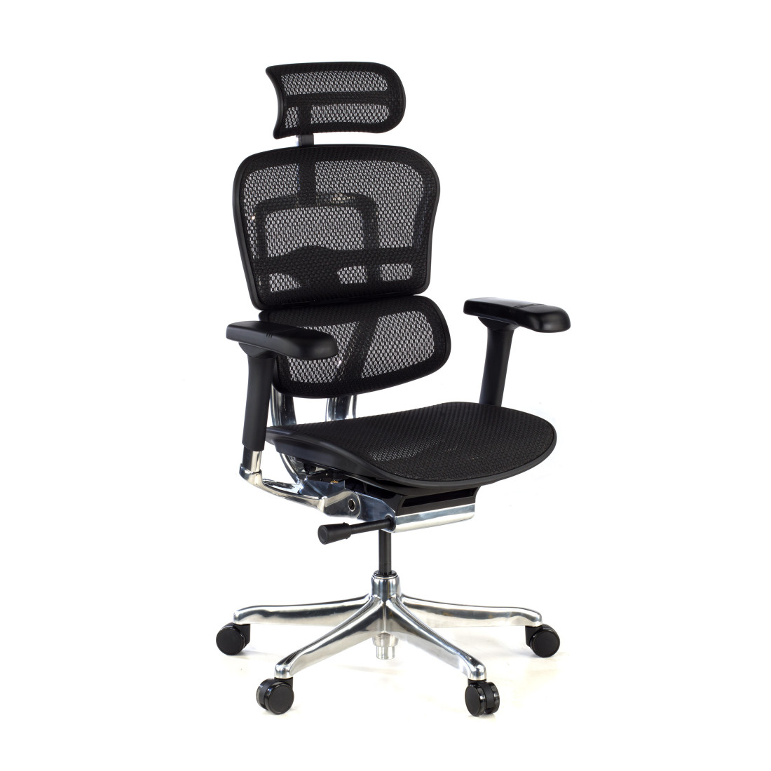 silla ergonomica negro ergohuman elite estructura negra red malla 1