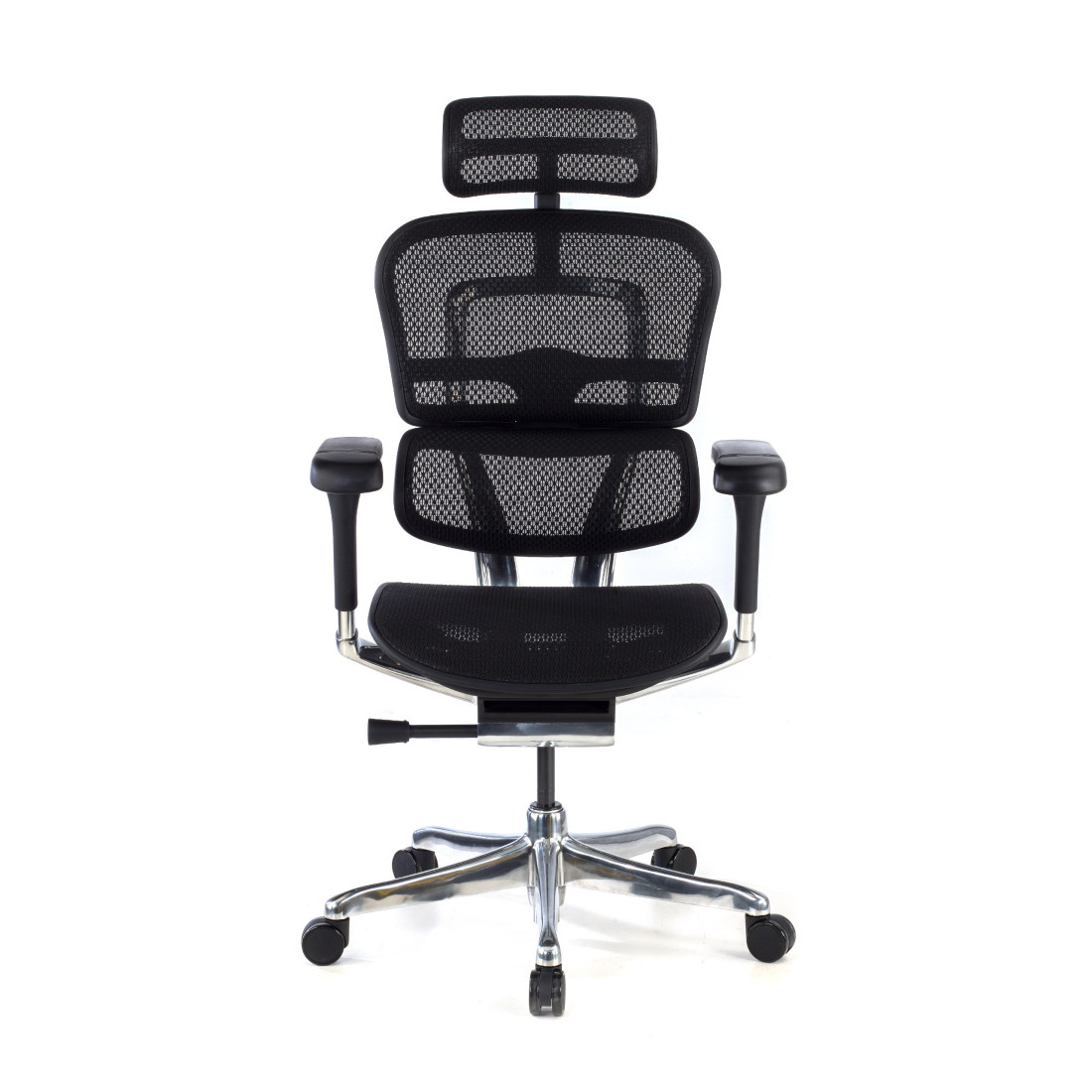 silla ergonomica negro ergohuman elite estructura negra red malla 3