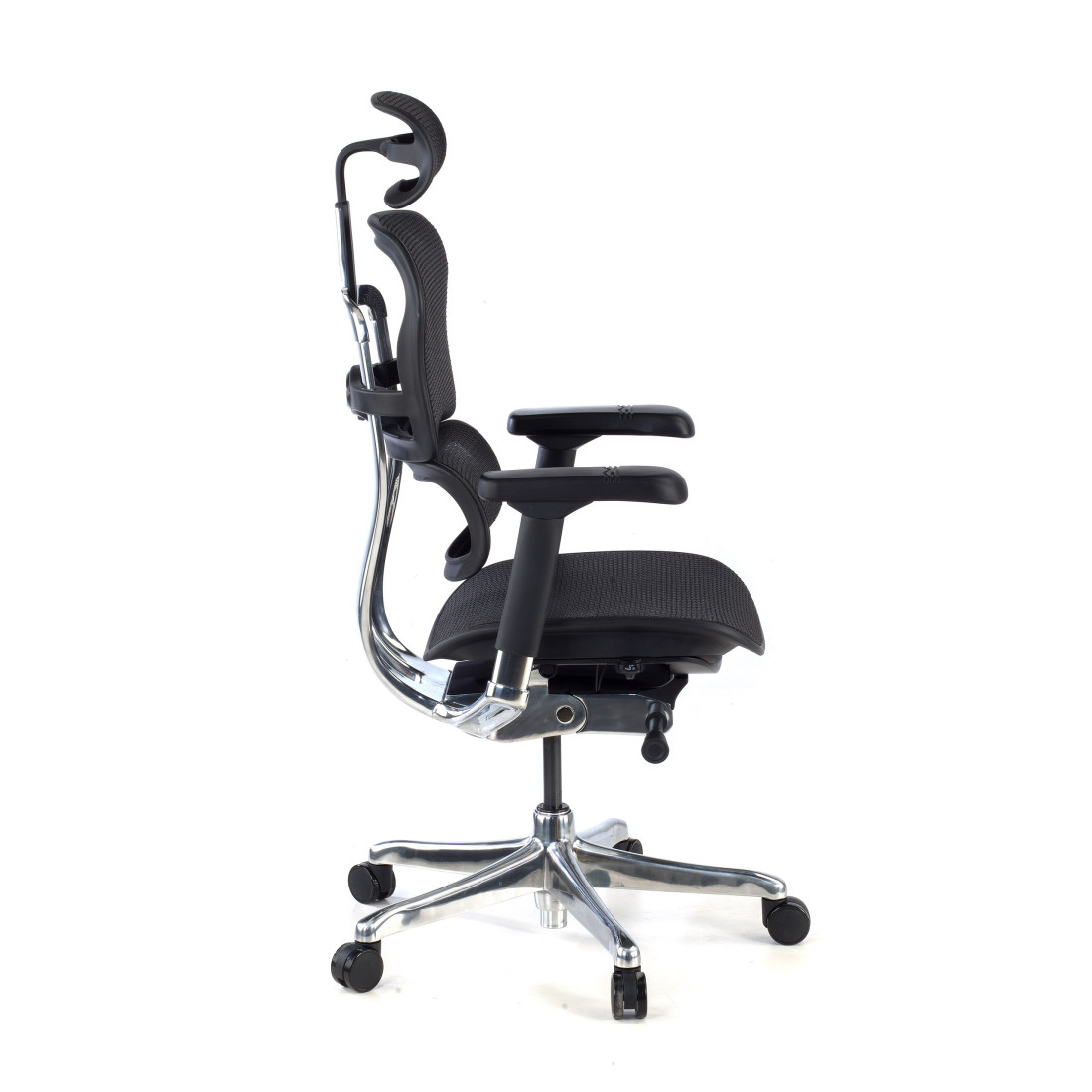 silla ergonomica negro ergohuman elite estructura negra red malla 4