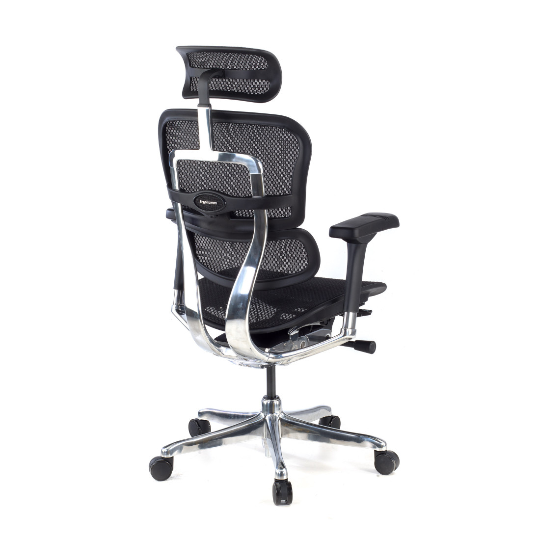silla ergonomica negro ergohuman elite estructura negra red malla 5