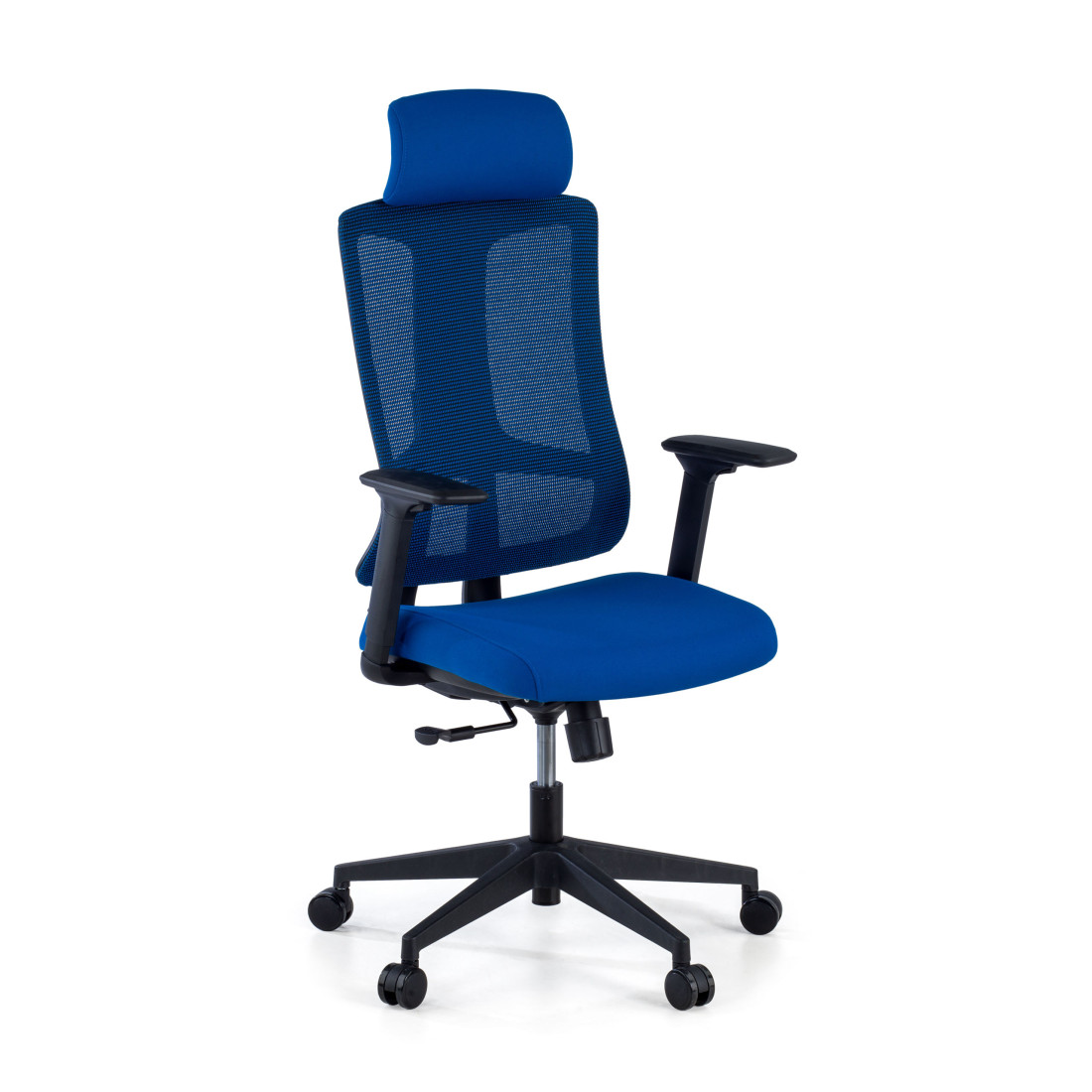 silla teletrabajo azul typhoon malla 1