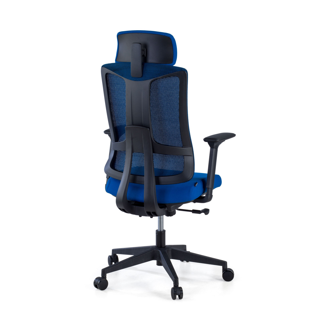 silla teletrabajo azul typhoon malla 5