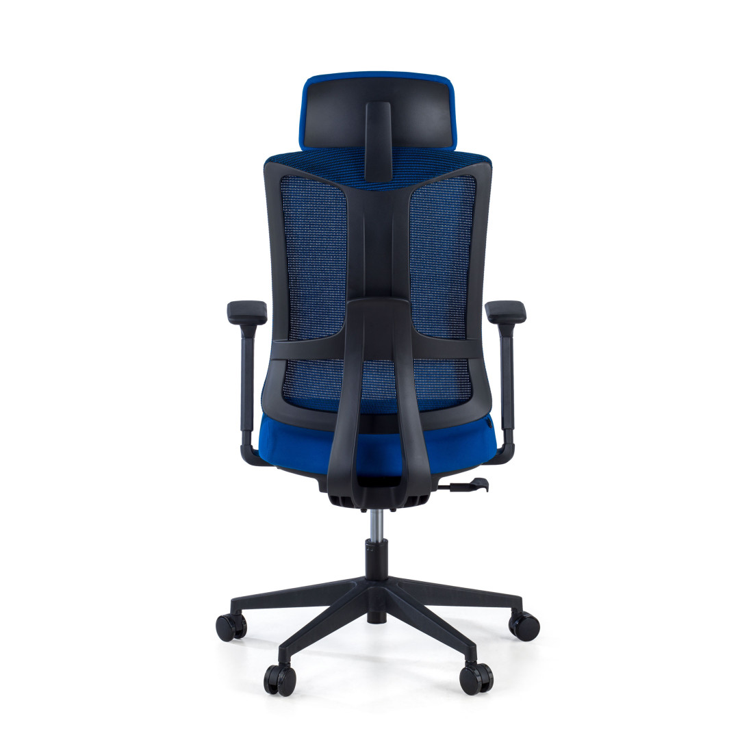 silla teletrabajo azul typhoon malla 6