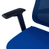 silla teletrabajo azul typhoon malla 8