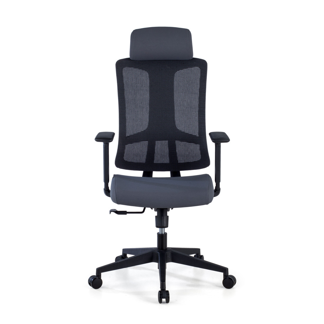 silla teletrabajo gris typhoon malla 3