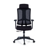silla teletrabajo negro typhoon malla 3