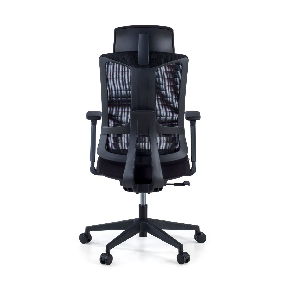 silla teletrabajo negro typhoon malla 6