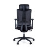 silla teletrabajo negro typhoon malla 6