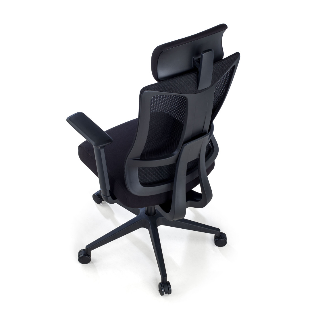 silla teletrabajo negro typhoon malla 7