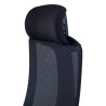 silla teletrabajo negro typhoon malla 8