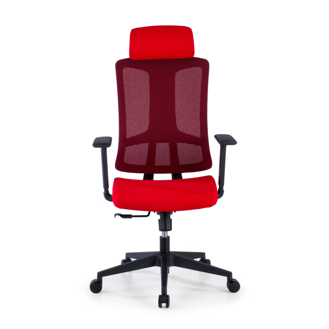 silla teletrabajo rojo typhoon malla 3