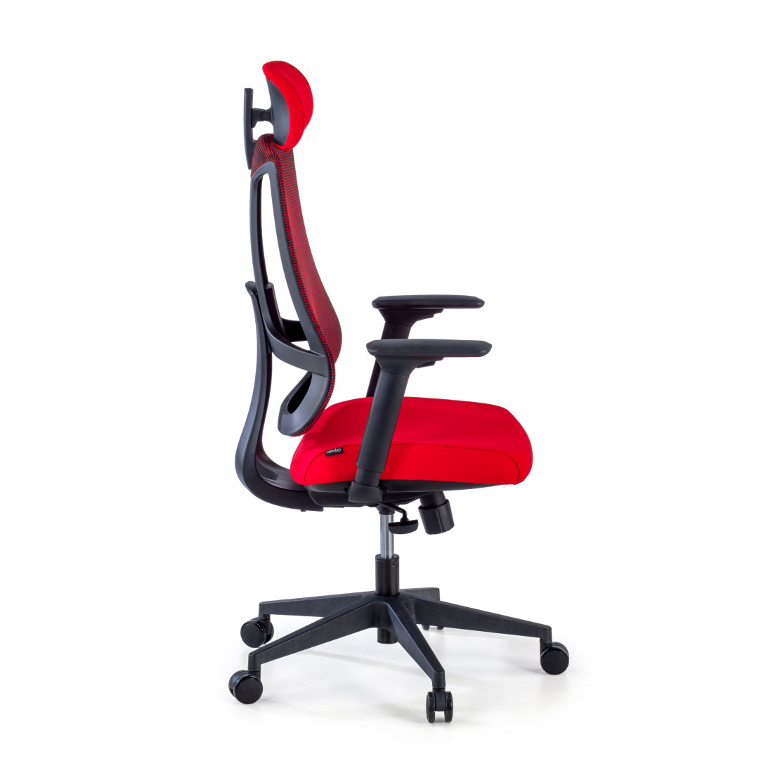 silla teletrabajo rojo typhoon malla 4