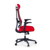 silla teletrabajo rojo typhoon malla 4