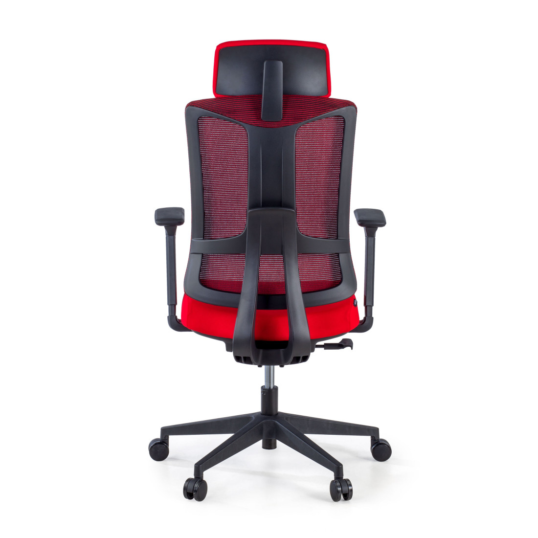silla teletrabajo rojo typhoon malla 5