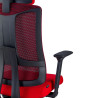 silla teletrabajo rojo typhoon malla 7