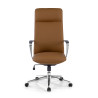 sillon de oficina beige bristol respaldo alto piel sintetica piel sintetica 3