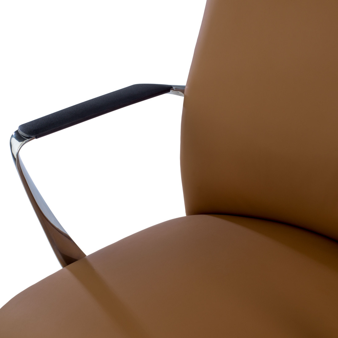 sillon de oficina beige bristol respaldo alto piel sintetica piel sintetica 8