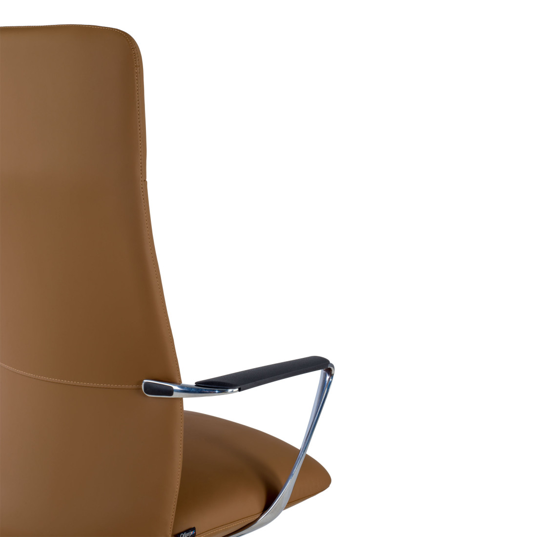 sillon de oficina beige bristol respaldo alto piel sintetica piel sintetica 10
