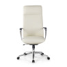 sillon de oficina blanco bristol respaldo alto piel sintetica piel sintetica 3