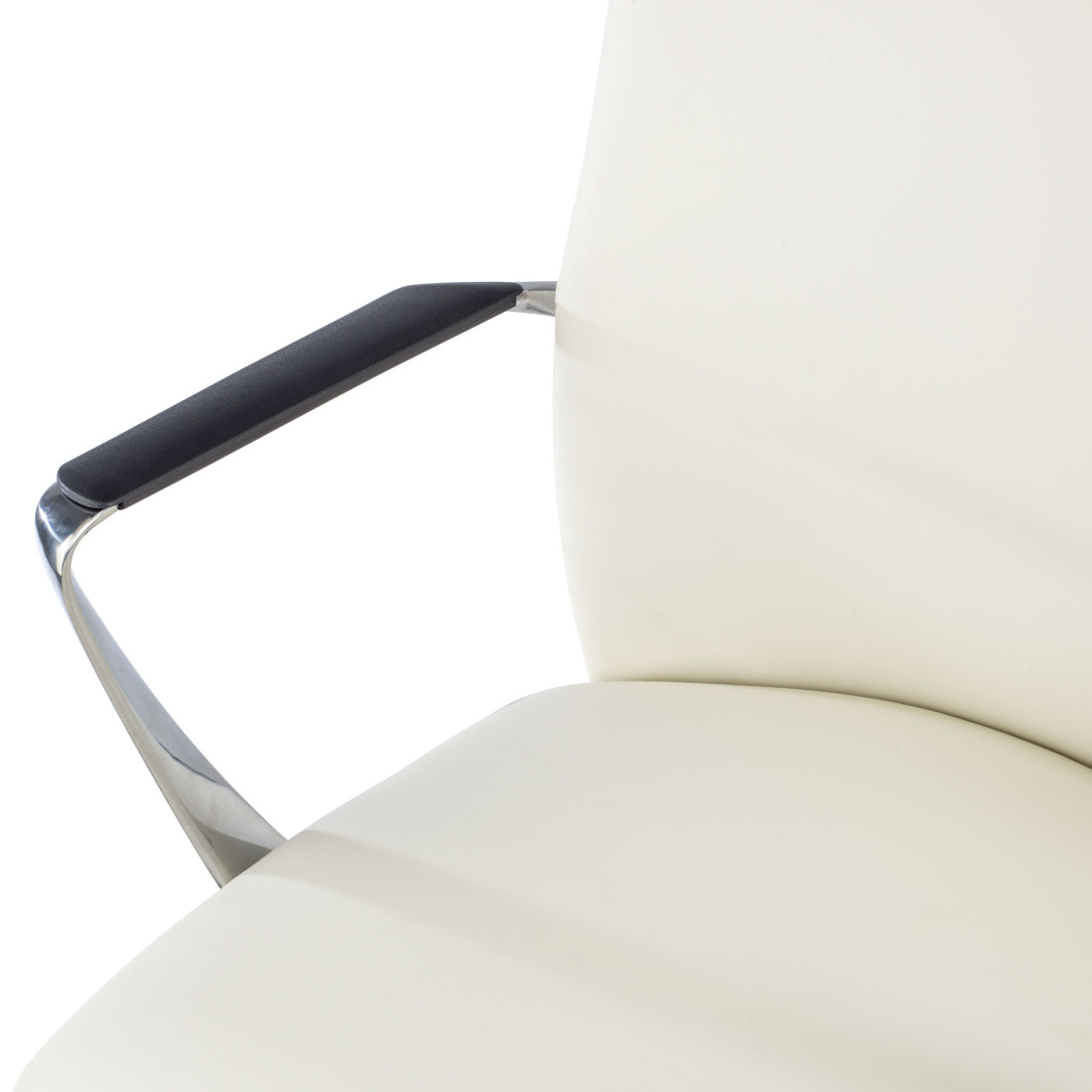 sillon de oficina blanco bristol respaldo alto piel sintetica piel sintetica 8