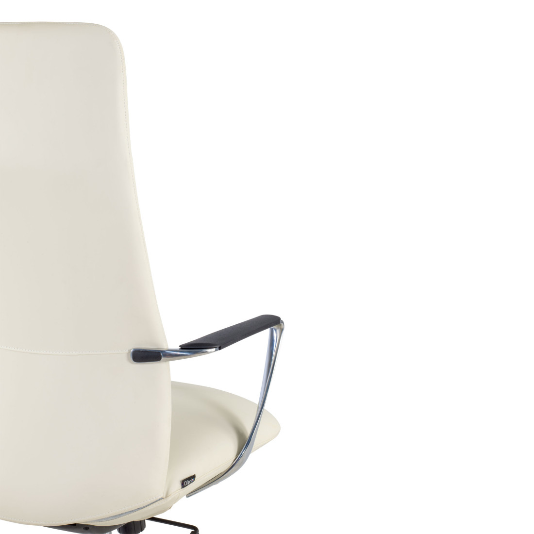 sillon de oficina blanco bristol respaldo alto piel sintetica piel sintetica 10