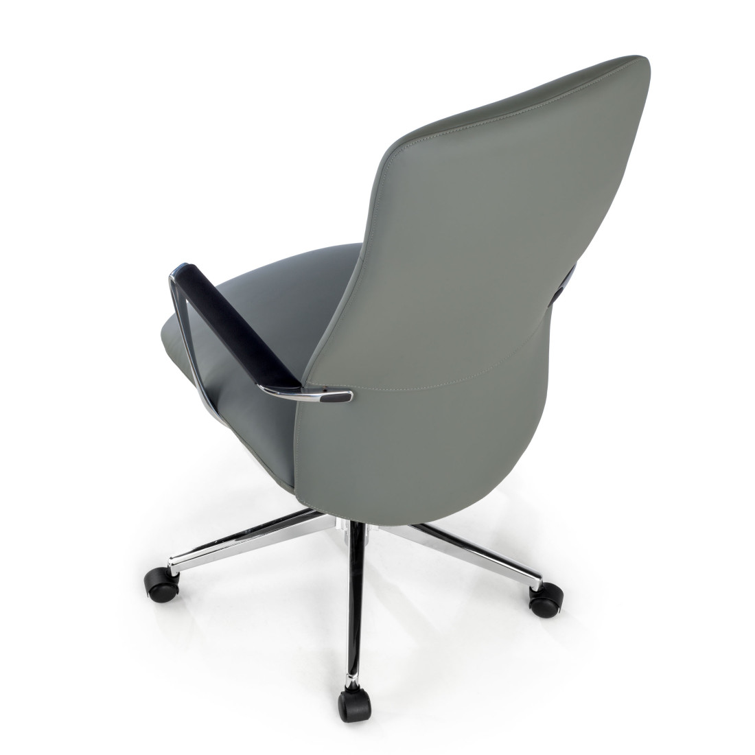 sillon de oficina gris bristol respaldo alto piel sintetica piel sintetica 7