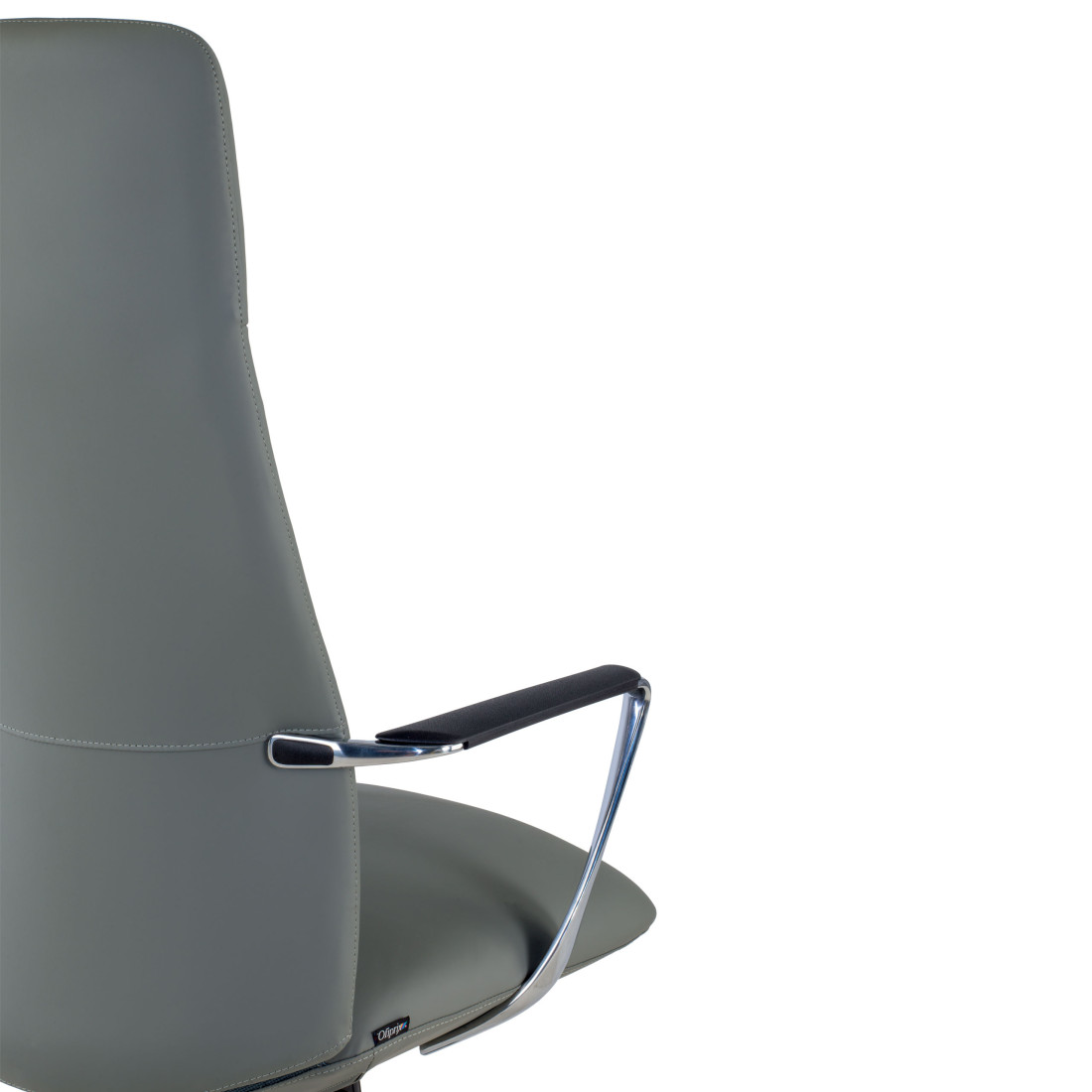 sillon de oficina gris bristol respaldo alto piel sintetica piel sintetica 10