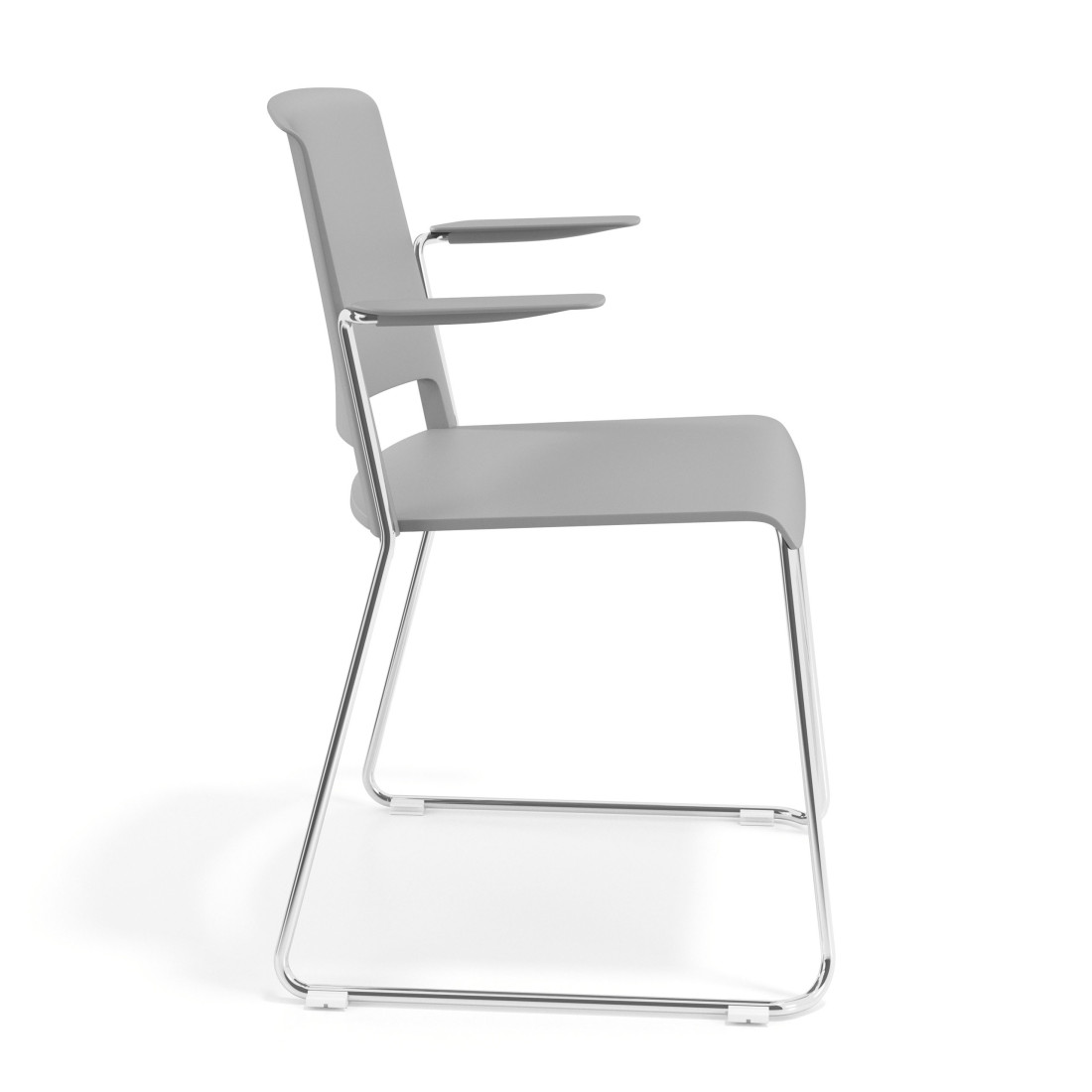silla confidente gris lotus con brazos tela 3